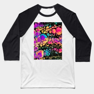 Layered Confetti - Acrylic Swipe Baseball T-Shirt